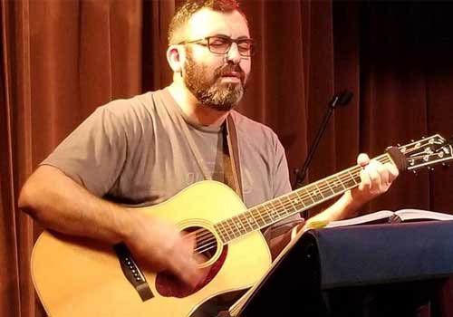 guy playing guitar